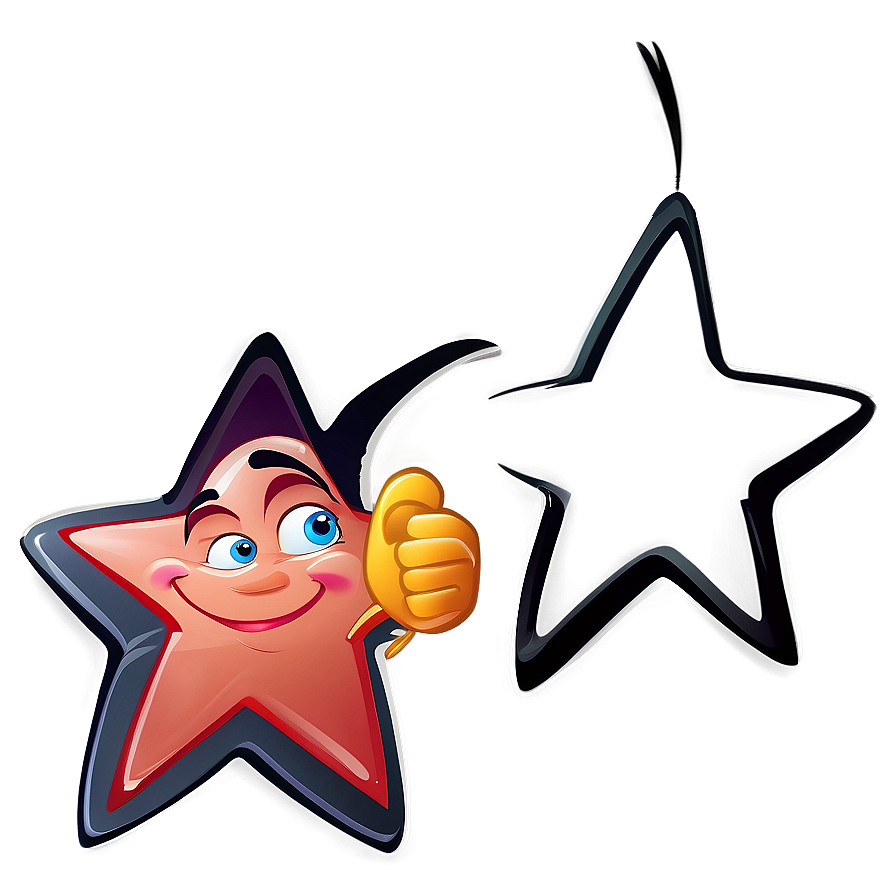 Funny Cartoon Star Png 26 PNG image