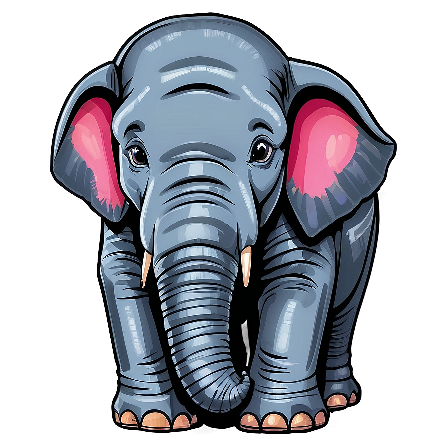 Funny Elephant Cartoon Png Dhp46 PNG image