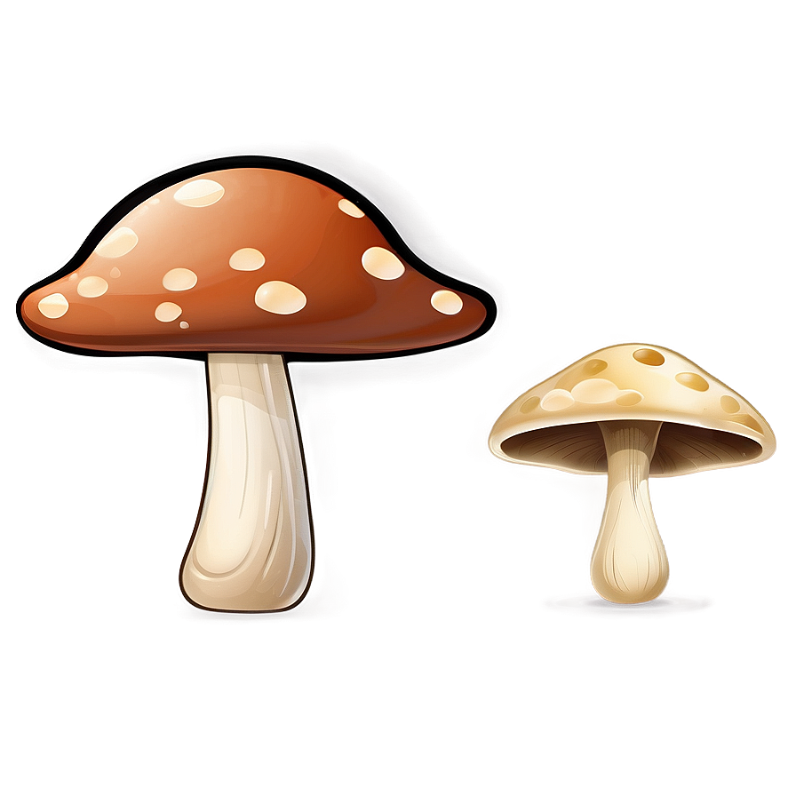 Funny Mushroom Cartoon Png Avv PNG image