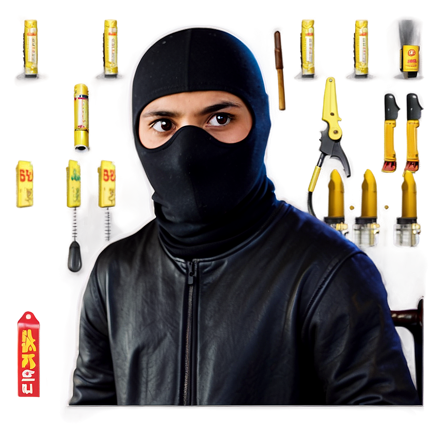 Funny Robber Cartoon Png 06212024 PNG image