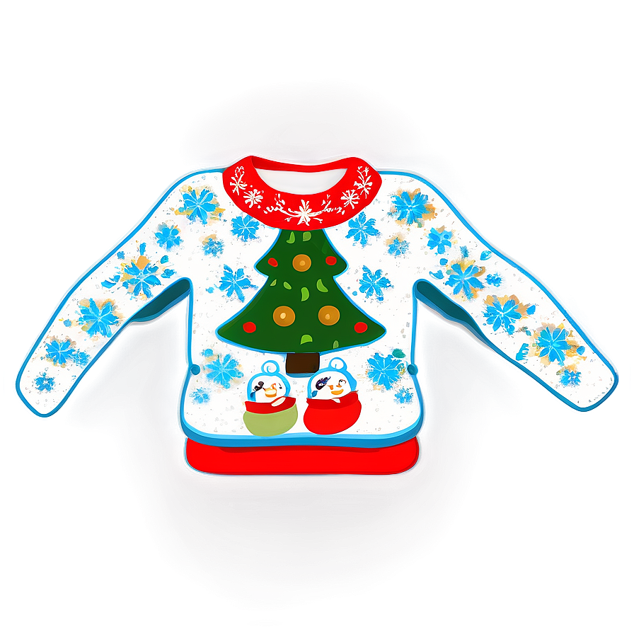 Funny Ugly Christmas Sweater Png Wvu38 PNG image