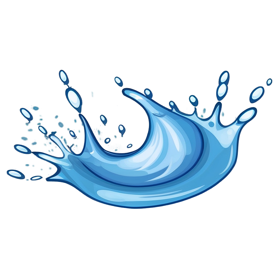 Funny Water Splash Cartoon Png 22 PNG image