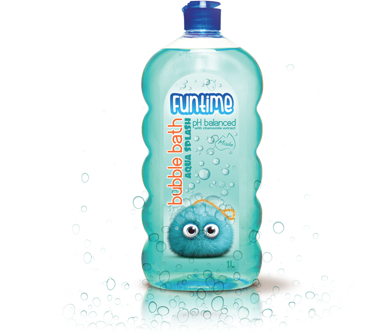 Funtime Bubble Bath Product PNG image