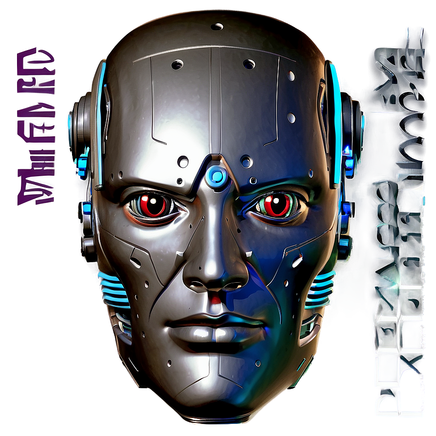 Futurist Robot Head Png Teo PNG image