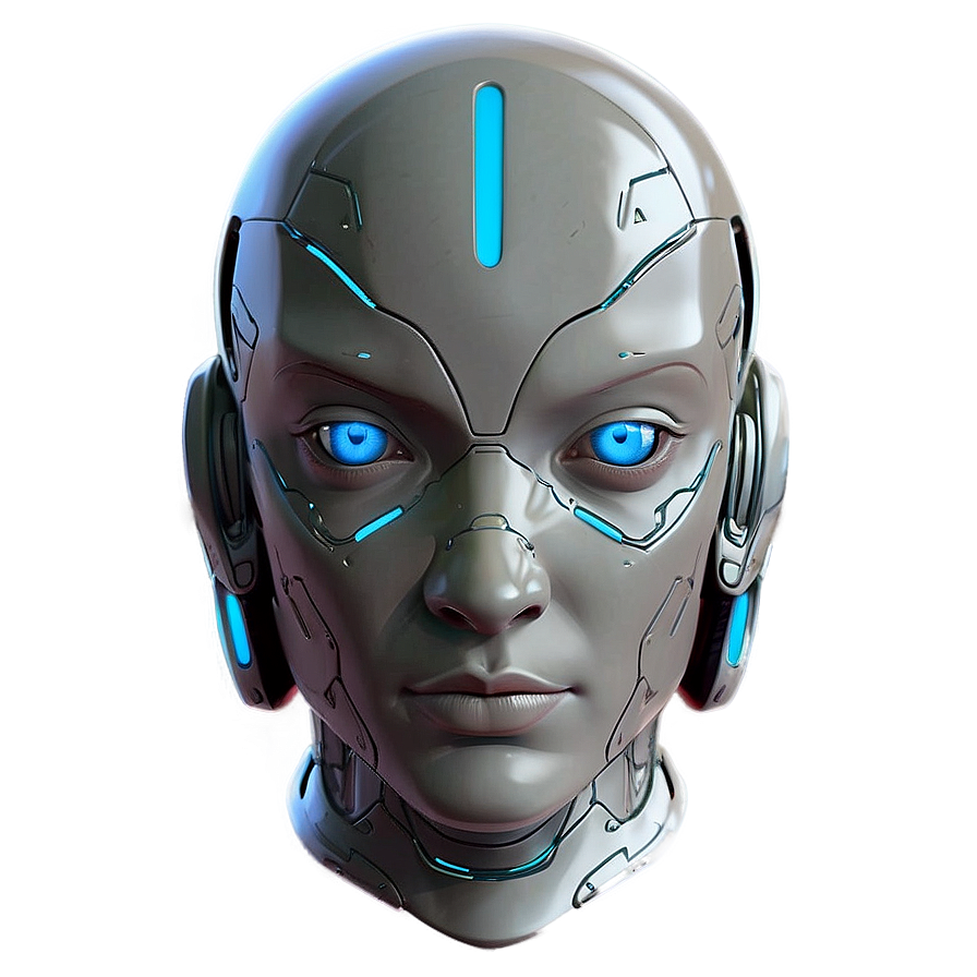 Futuristic Anime Head Concept Png 30 PNG image