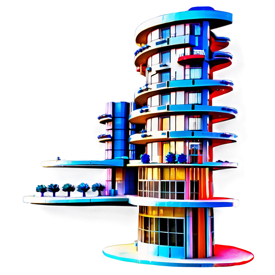 Futuristic Apartment Building Png 27 PNG image