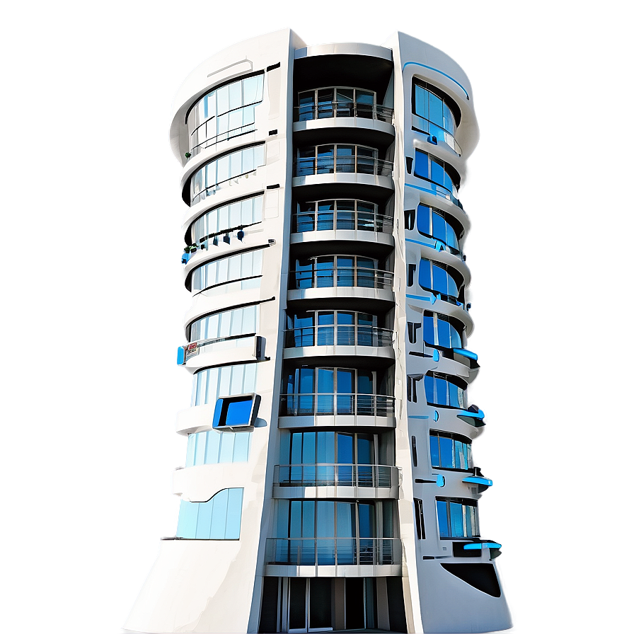 Futuristic Apartment Building Png Roa PNG image