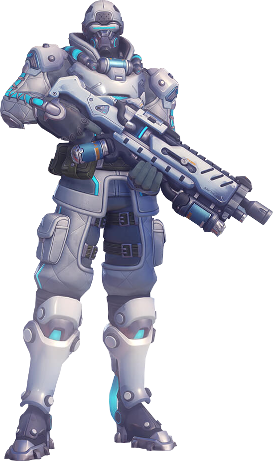 Futuristic Armored Soldier With Gun PNG image