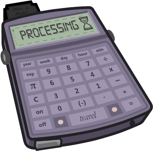 Futuristic Calculator Concept PNG image