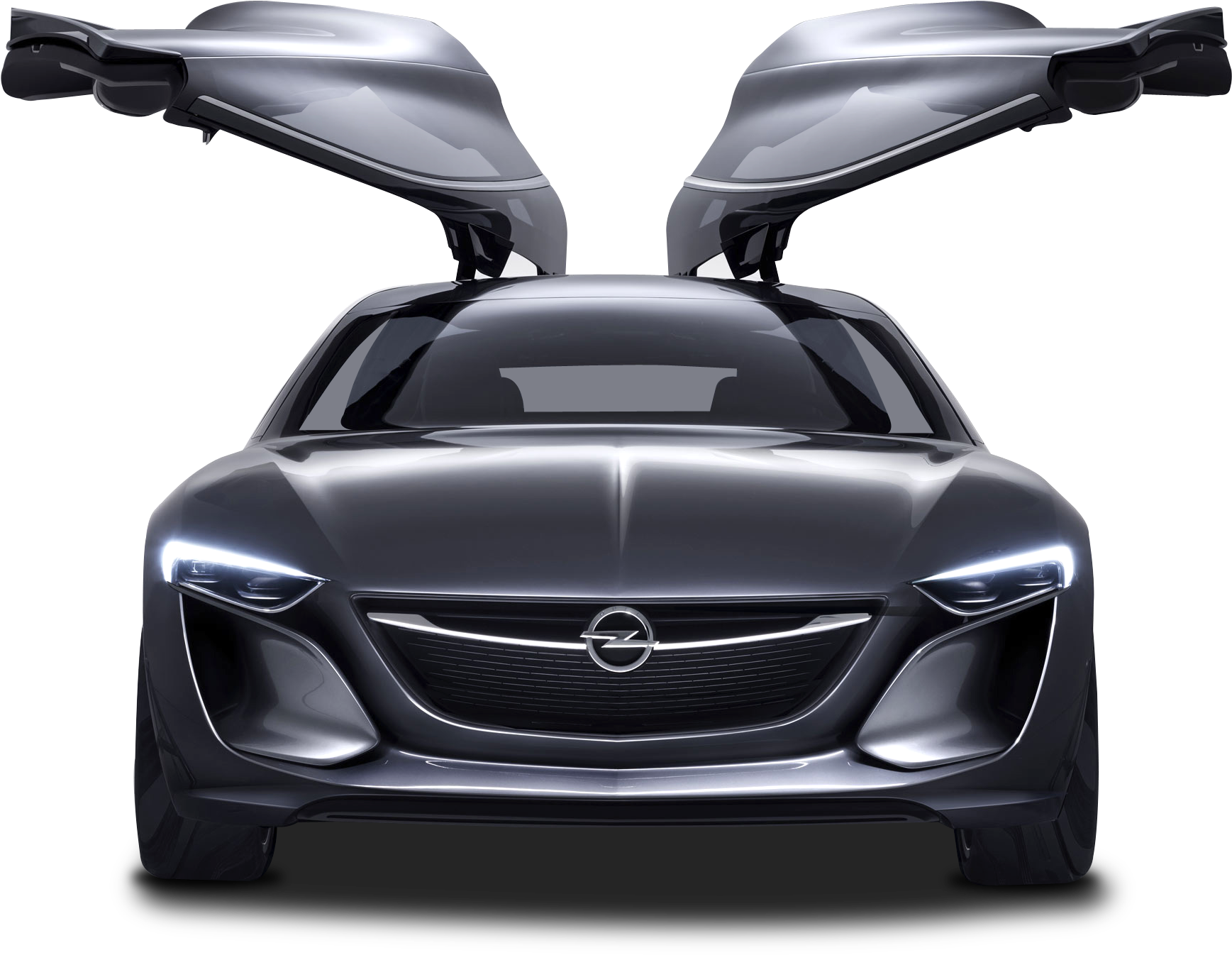 Futuristic Car With Gullwing Doors PNG image