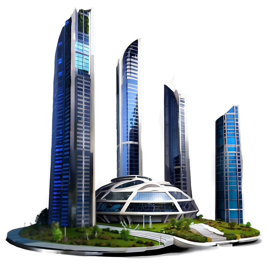 Futuristic City Building Png Xav PNG image