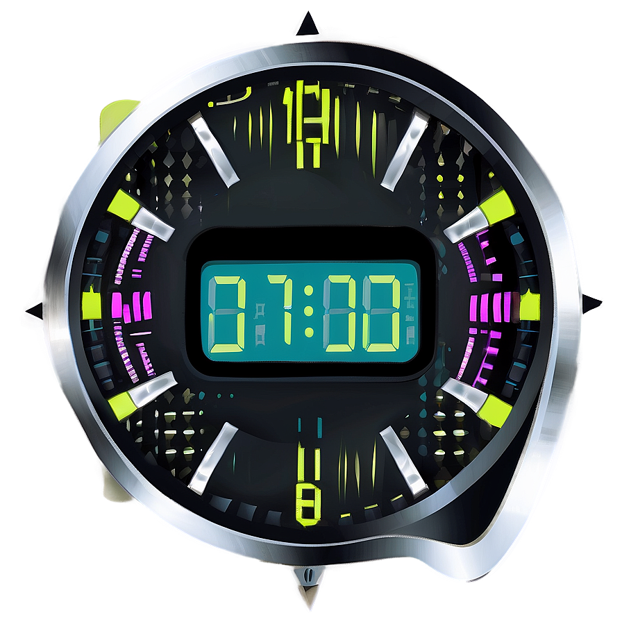 Futuristic Clock Clipart Png Mda PNG image