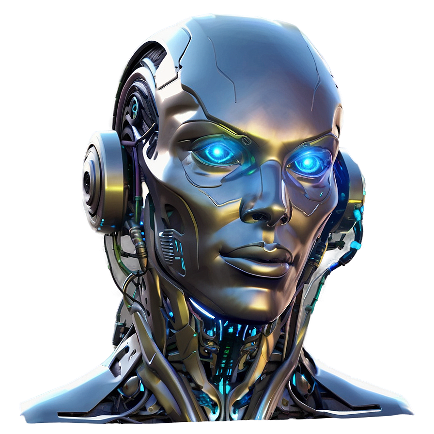 Futuristic Cyborg Head Png Pew29 PNG image