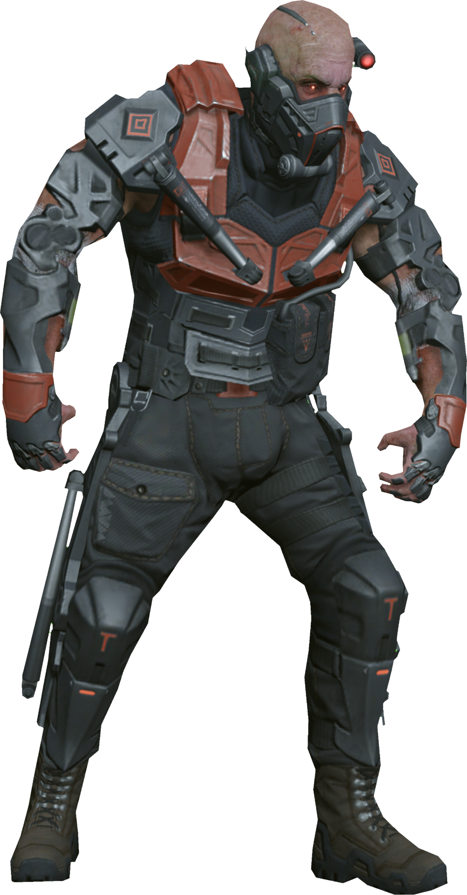 Futuristic Cyborg Warrior.png PNG image