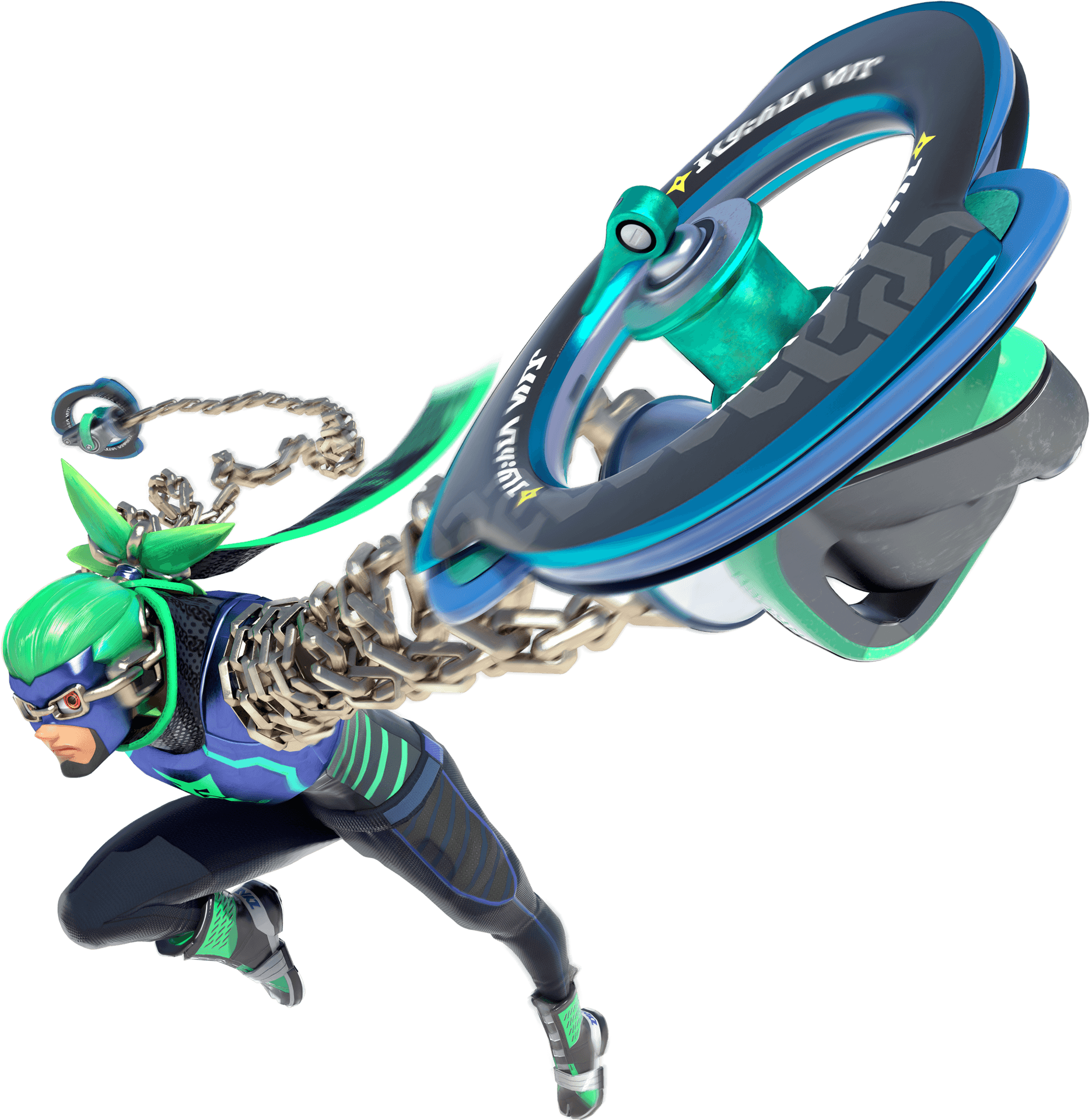 Futuristic Fighter With Extendable Arms PNG image