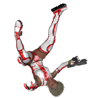 Futuristic Fighterin Midair PNG image