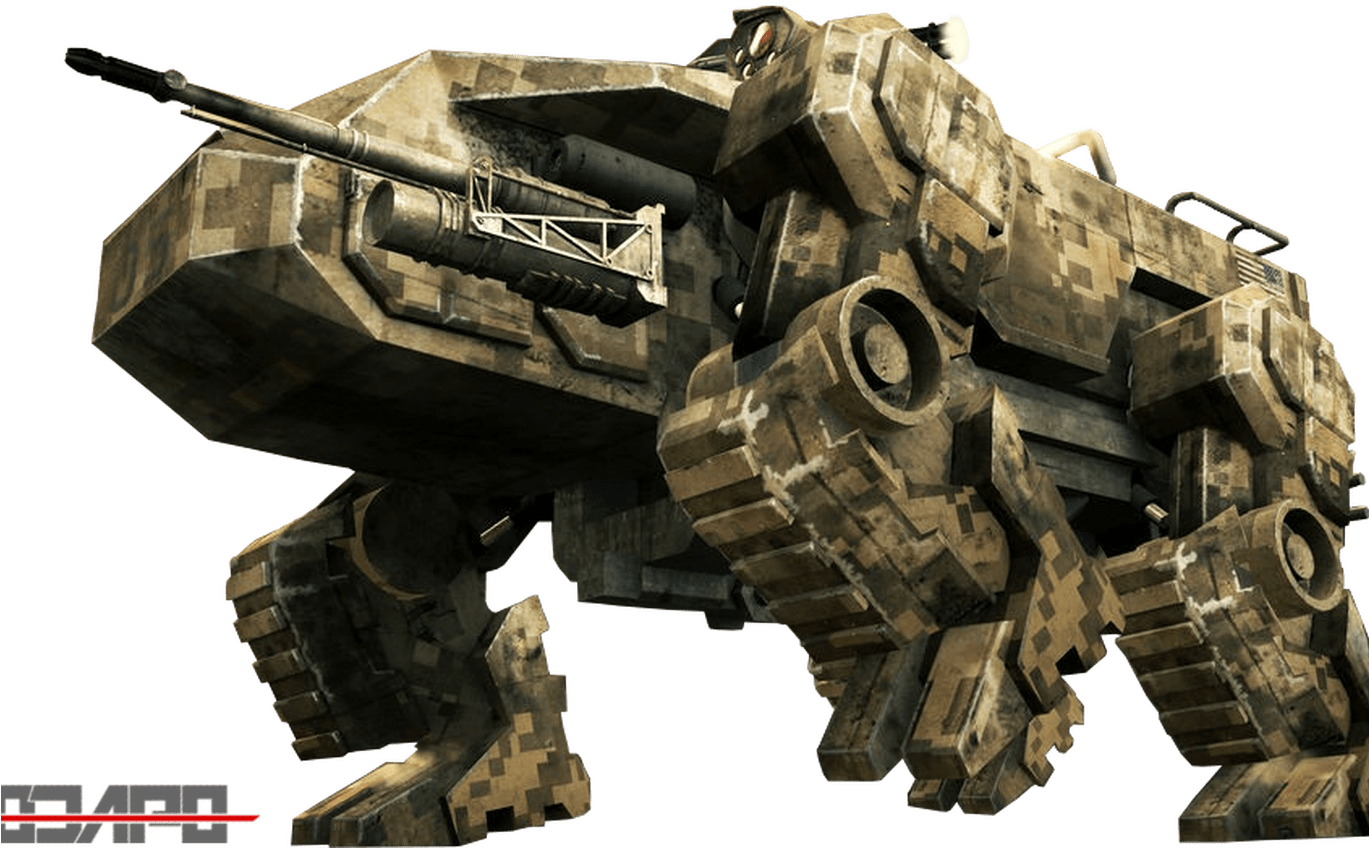 Futuristic Military Mech Walker