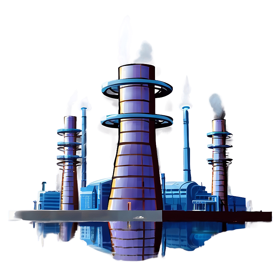 Futuristic Power Plant Png 06132024 PNG image