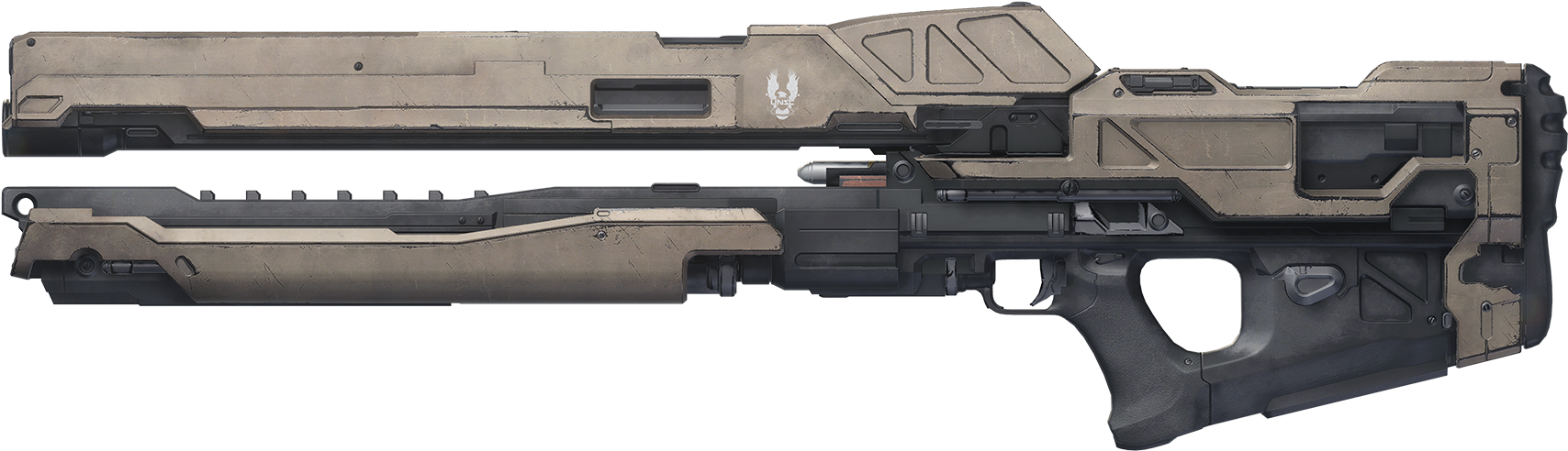 Futuristic Rifle Design PNG image