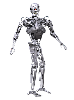 Futuristic Robot Model PNG image