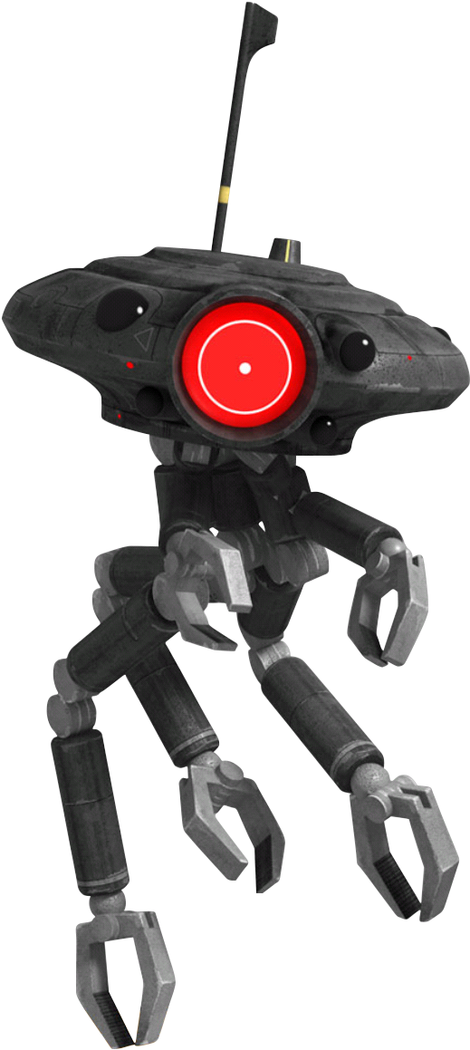 Futuristic Robot Sentry Droid PNG image