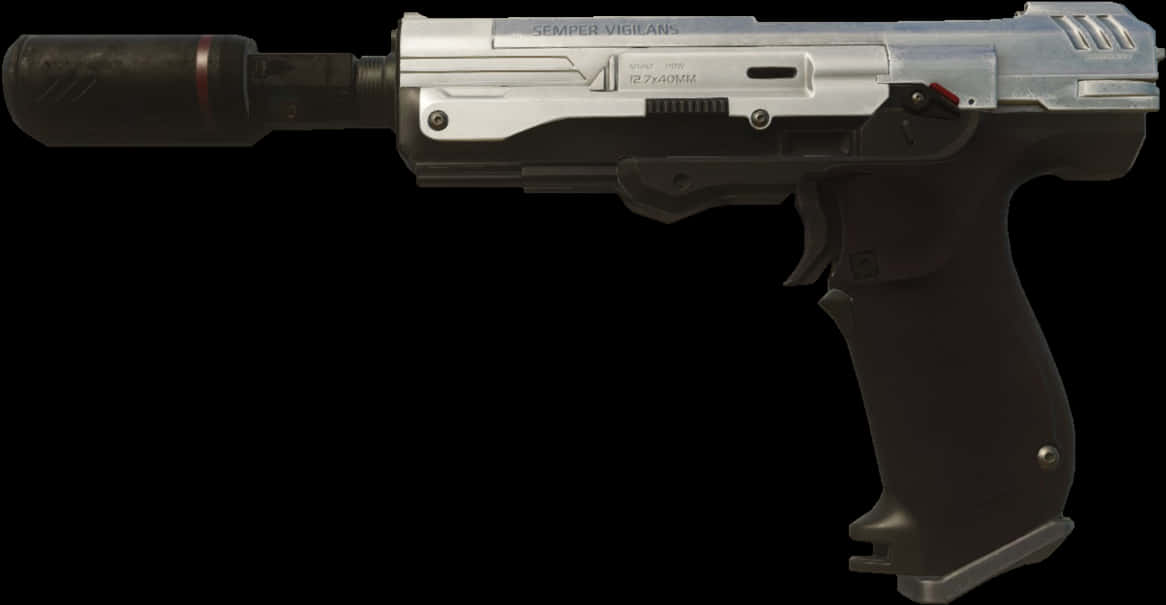 Futuristic Semmerling Pistol PNG image