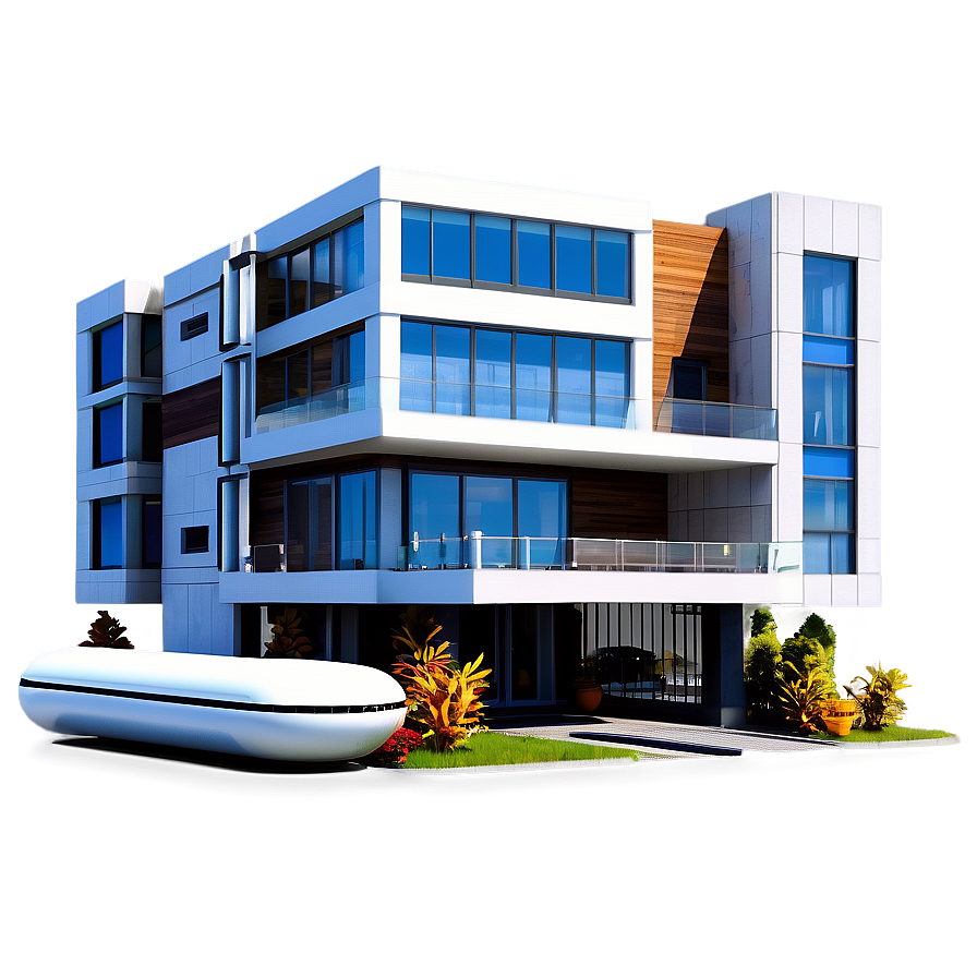 Futuristic Smart House Png 04292024 PNG image