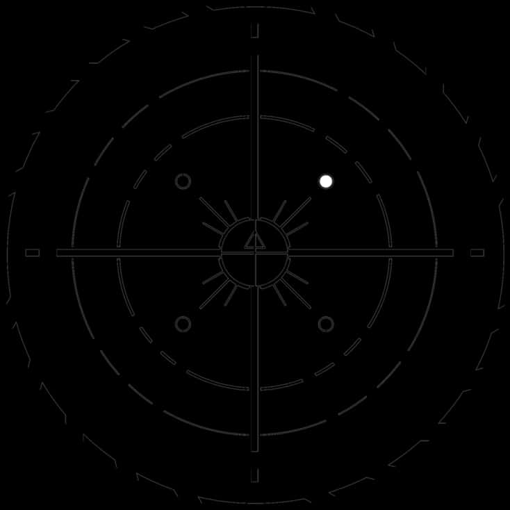 Futuristic Sniper Scope Crosshair PNG image