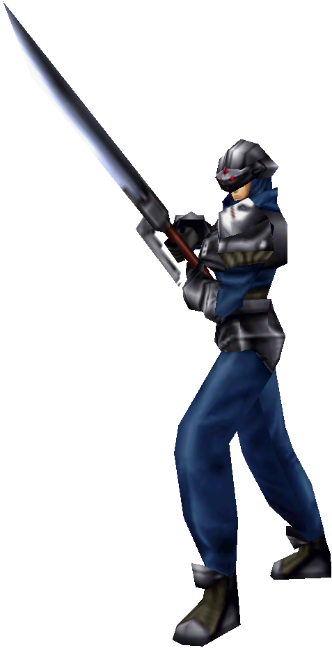 Futuristic Soldier With Energy Sword PNG image