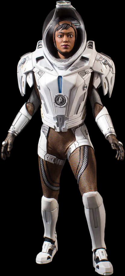 Futuristic Space Suit Cosplay PNG image