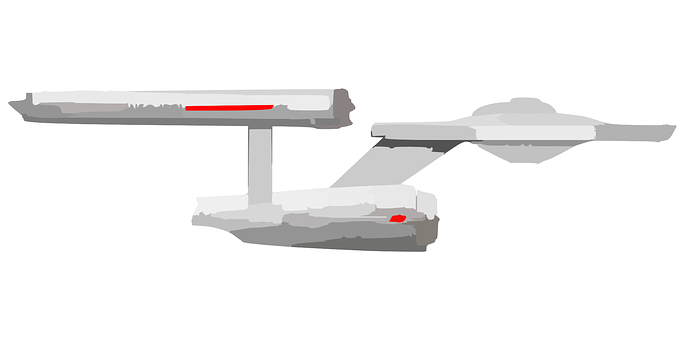 Futuristic Spacecraft Vector Illustration PNG image