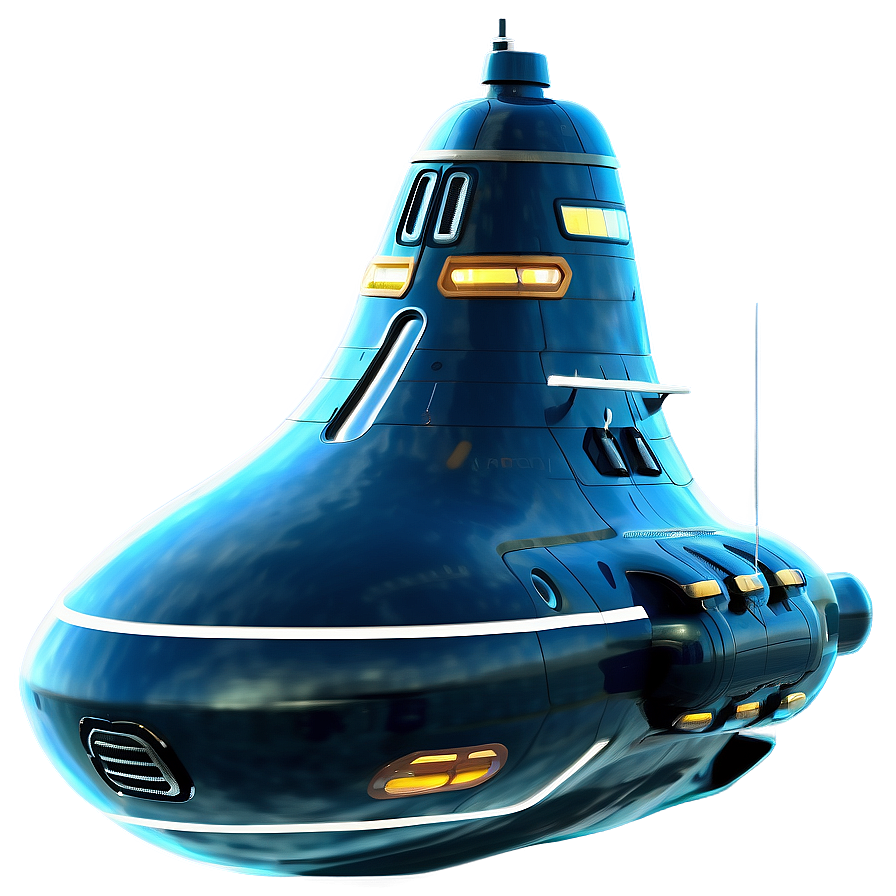 Futuristic Submarine Concept Png Dll87 PNG image