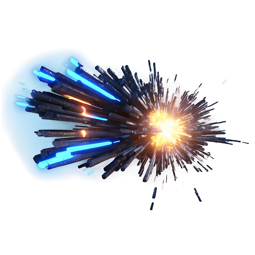 Futuristic Tech Explosion Png 24 PNG image