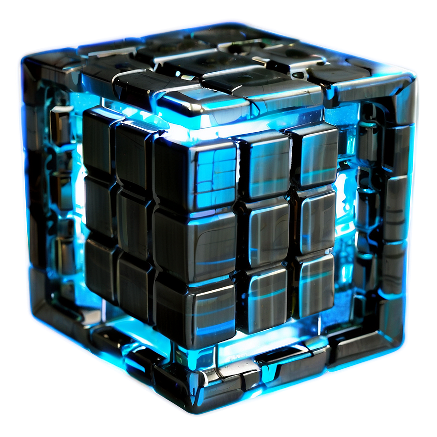 Futuristic Tesseract Cube Png Lbc PNG image