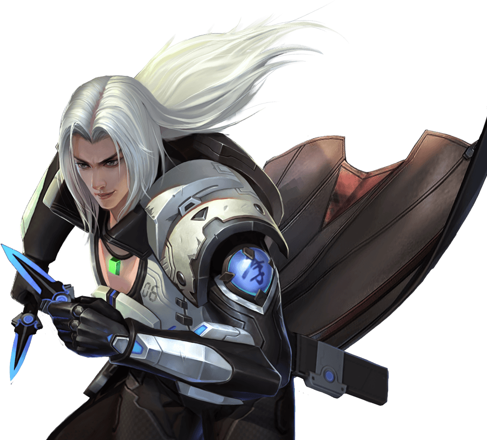 Futuristic Warrior Sephiroth Interpretation PNG image