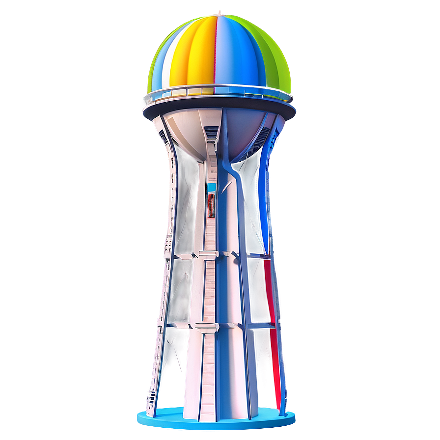 Futuristic Water Tower Concept Png 06132024 PNG image