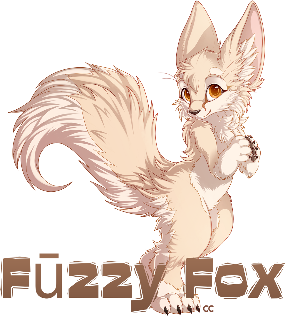 Fuzzy_ Fox_ Character_ Artwork PNG image