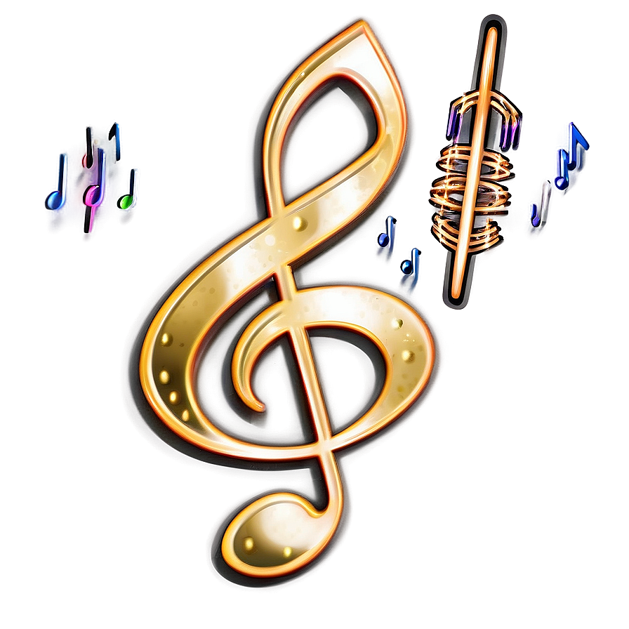 G Clef With Headphones Png Wra81 PNG image