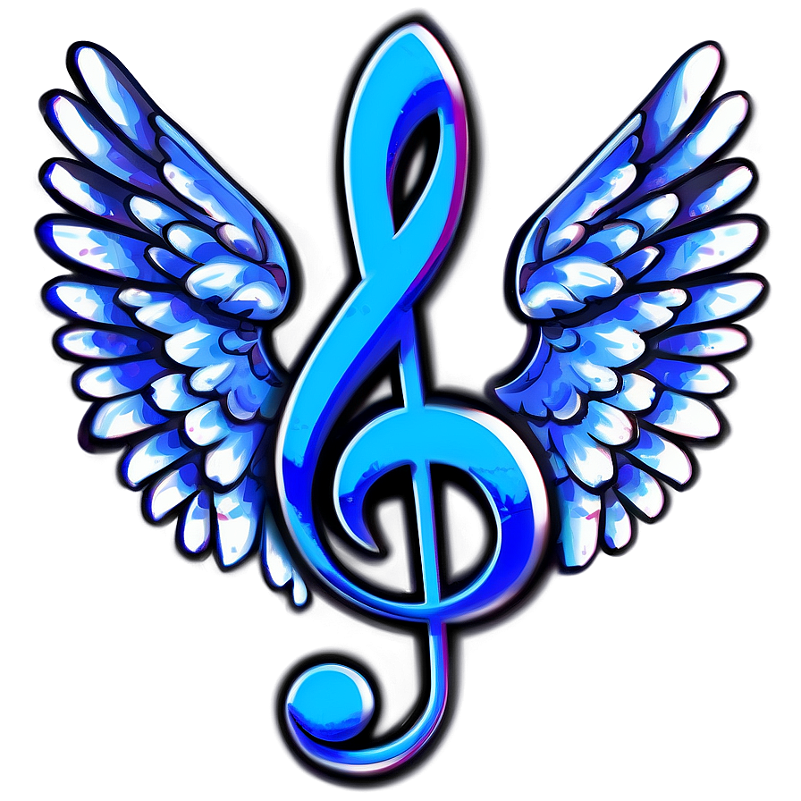 G Clef With Wings Png 06272024 PNG image