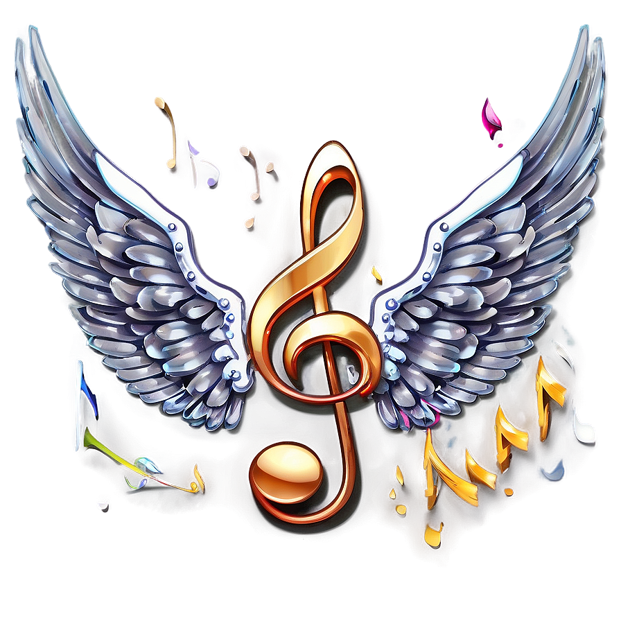 G Clef With Wings Png 48 PNG image