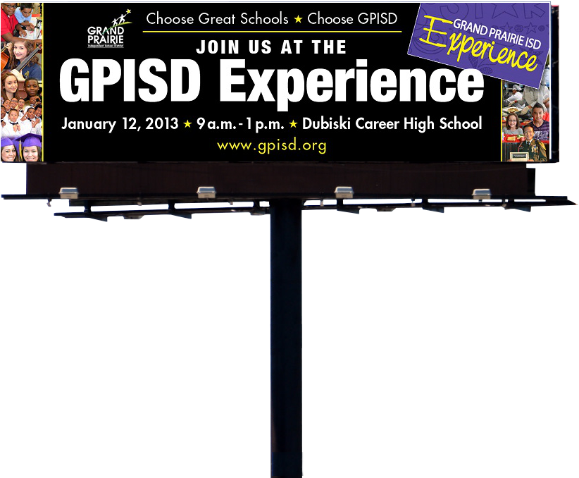 G P I S D Experience Billboard Advertisement PNG image