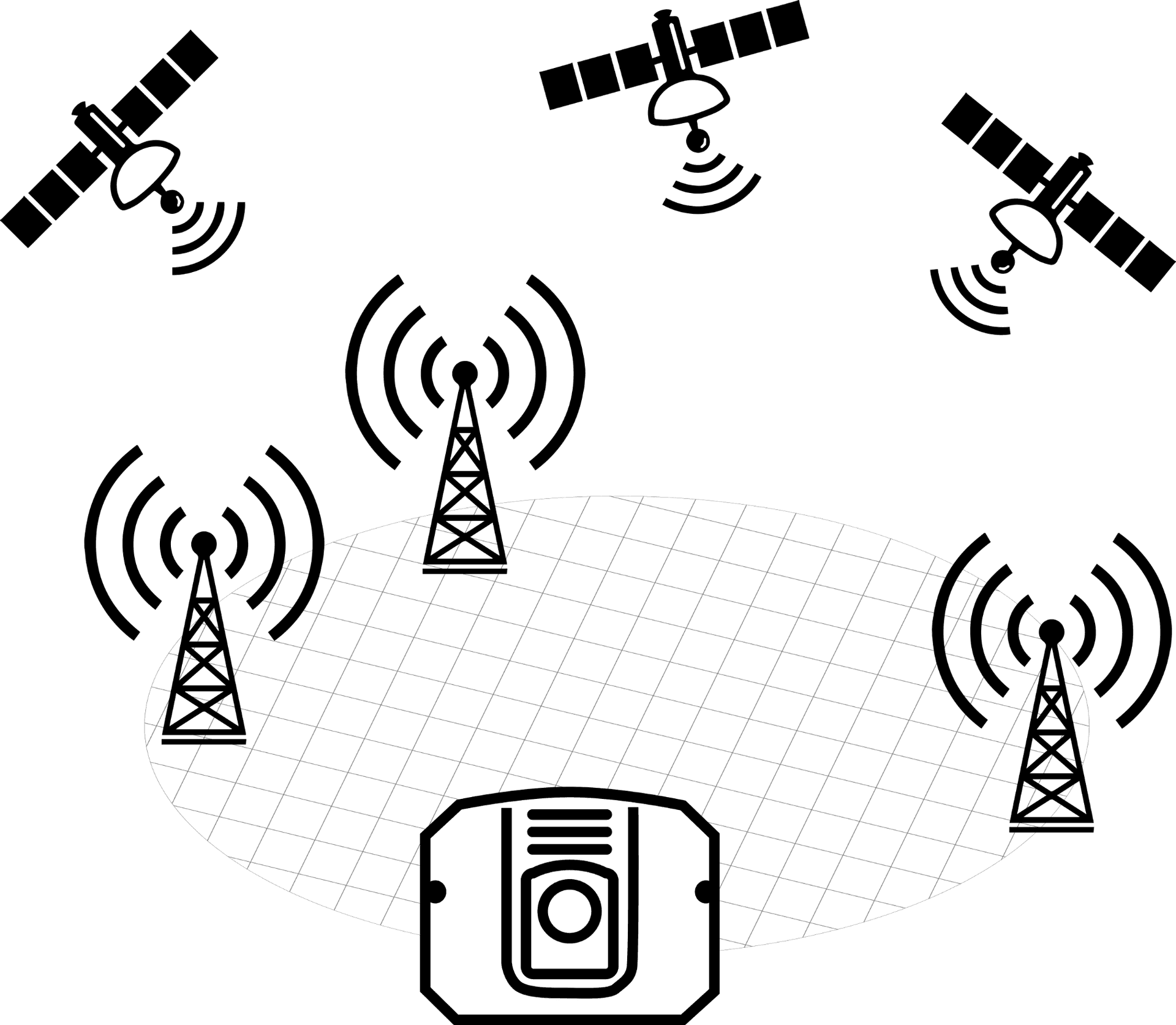 G P S Satellite Network Illustration PNG image