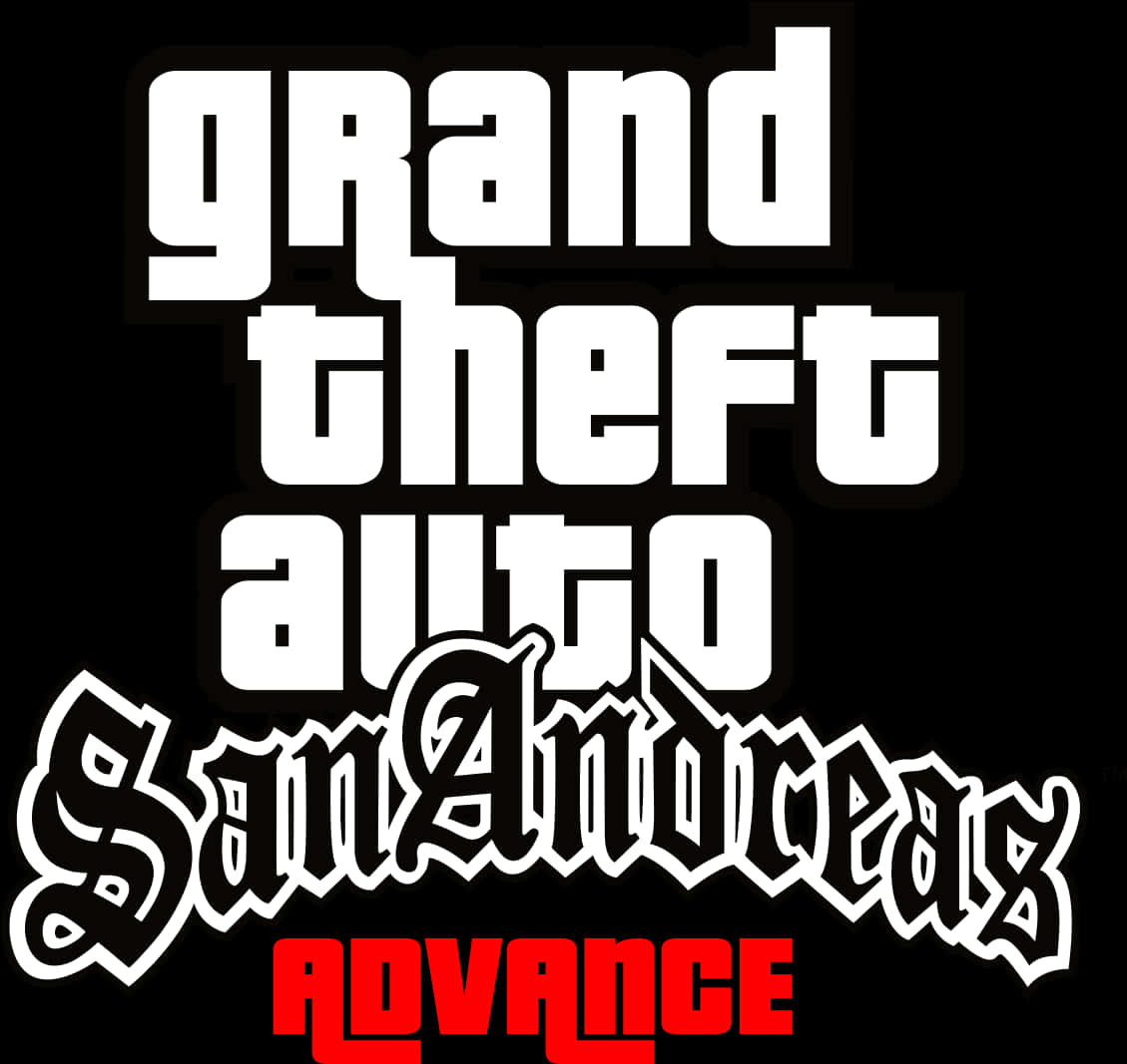 G T A San Andreas Advance Logo PNG image