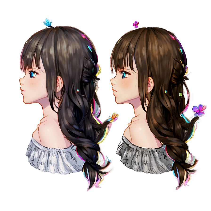 Gacha Hair Ideas Png 8 PNG image