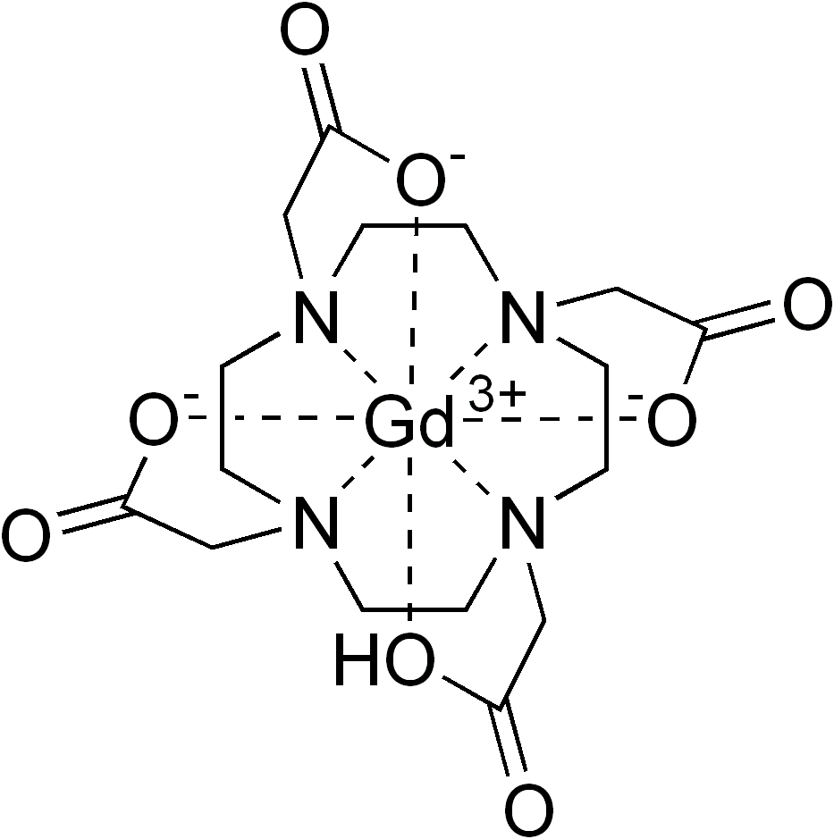 Gadolinium Complex Structure PNG image