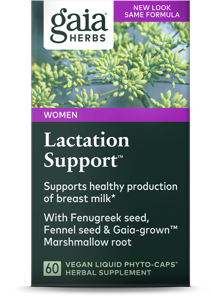 Gaia Herbs Lactation Support Supplement PNG image