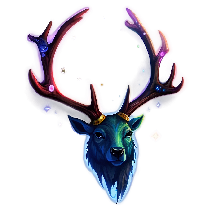 Galactic Antler Illustration Png 06212024 PNG image