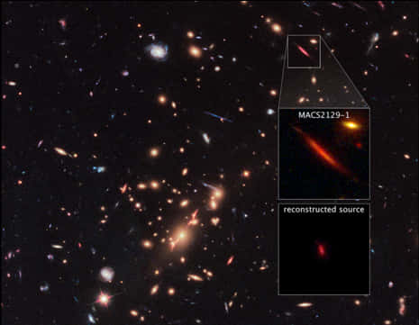 Galactic_ Cluster_ Gravitational_ Lensing PNG image