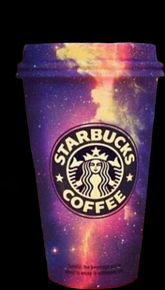 Galactic Starbucks Cup PNG image