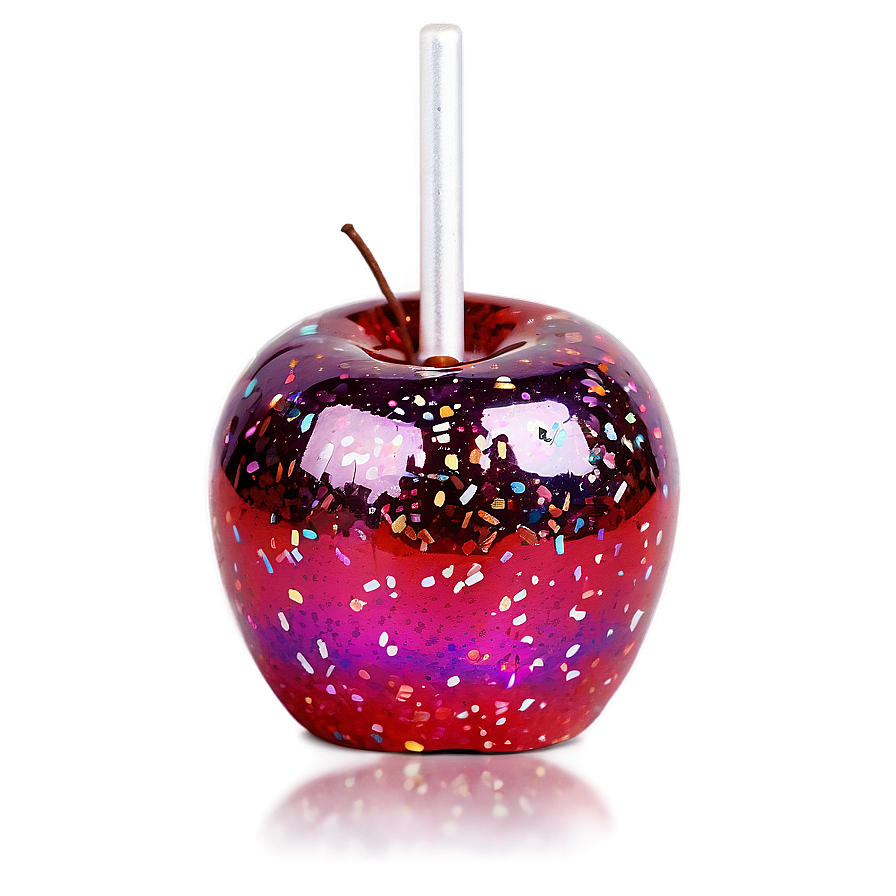 Galaxy Glitter Candy Apple Png 06282024 PNG image